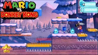 Slippery Summit: Level 6 - Mario vs. Donkey Kong | Nintendo Switch Gameplay.