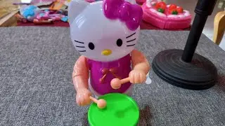 3 min satisfying with unboxing hello kitty playing drum | asmr