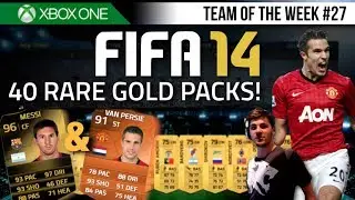 FIFA 14 | 40 FREE RARE PACKS! feat. SIF Messi & MOTM Van Persie!