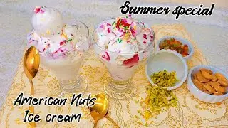 American Nuts Ice Cream Recipe | Delicious Homemade Nuts Milk Ice Cream | Perfect Summer Ice Cream