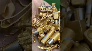 Gold plated pins #treasuresearch #goldmining #goldrecovery