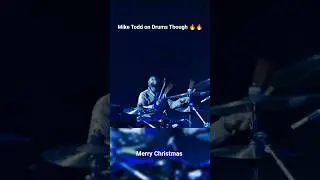 Mike Todd moves crazy on drums 🔥 #mtdglobal #morethanadrummer #christmasmusic