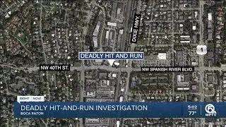Fatal hit-and-run investigated in Boca Raton