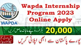 WAPDA Internships 2023 Online Apply | Wapda Paid Internship Program | Apply online
