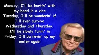 It's finally Friday George Jones with Lyrics
