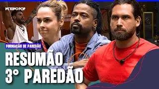 Resumo 3º Paredão BBB 26 | Ana Paula Renault x Brigido x Leandro Boneco ; Jonas Sulzbach escapa