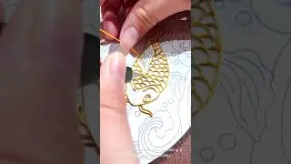 DIY Golden Filigree Koi Fish 🐟✨