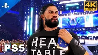 ROMAN REIGNS vs BRAUN STROWMAN | Hell in a Cell in WWE 2K22 on PS5 | Ultra Graphics (4K ULTRA HD)