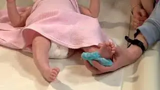 Heel stick for newborn pku screening