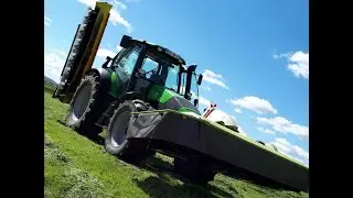 [Let´s Drive] POV Mähen Deutz Agrotron 150 + Claas/Fella Mähwerke I DE I FrankFahr