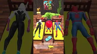 Hulk Vs  Heros Who Will Win #spiderman #funnyanimation #blenderanimation