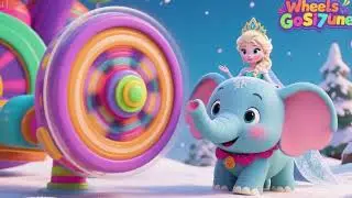 Wheels Go Spinning! Elsa & Baby Elephant&rsquo;s Fun Ride 🐘✨ | Exciting Kids Adventure