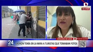 Cercado de Lima: cae ladr&oacute;n que asaltaba a turistas en Centro Hist&oacute;rico