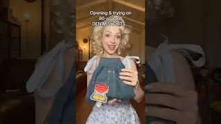 Opening & trying on 1950s shorts! 😳 #shorts