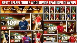 Confirmed Date!! Best 11 Fan Choice Worldwide Mvp's Featured Players || Pes 2021 Mobile