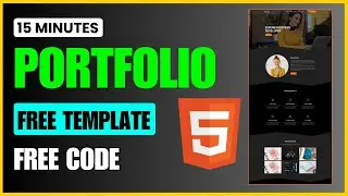 Создайте адаптивный сайт-портфолио за 15 минут | HTML, CSS и Bootstrap | Бесплатный шаблон 2025