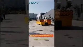 50 Tons Customized Steerable Transfer Trolley #automobile #manufacturing #machine