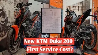 New KTM Duke 200 First Live Service | Duke  200 First Service Cost | With Bill |Service Cost Duke200