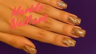 Marble nail art water nail art #simplenails #nails #nailart 