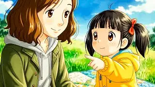 A Day with Mom and Puppy: Peaceful Forest Camp Cooking ASMR 🌲 Ghibli Style | Rain, Stew & Deep 🌿✨