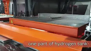 Vacuum thermoforming the part of hydrogen tank for innovation cars