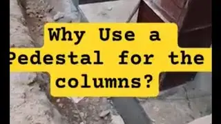 Why use a pedestal?? #constriction #house #civilengineering #shorts 