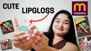 Meesho Cute Trendy Lip Gloss Review |Meesho Teddy Lip Gloss + Bear Gloss + Icecream Gloss Set Review