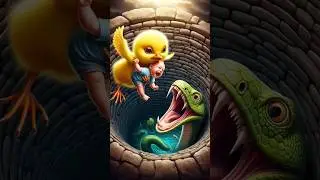 🐥 Hero Chick Saves Baby from Snake Attack! 🐍🔥 | Emotional Rescue Story
