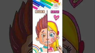 Рисуем Щенячий патруль просто | Рисуем Райдера против плачущей Кэти 🌈👦🏻👧🏼 #щенячийпатруль #шорты ...