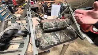 Summit Open Shot Climbing Tree Stand replaceable seat installation‼️#treestand #hunting #bowhunting