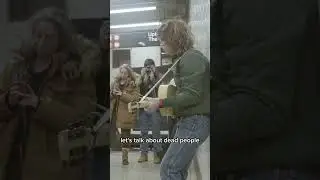 Only Cowards Believe in Peace #nyc #subway  #folk
