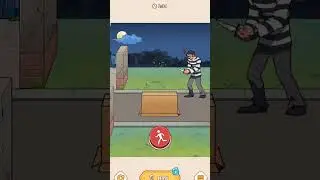 Brain Puzzle:Tricky Quest Level 57 walkthrough help girl hide herself and avoid the killer's sight