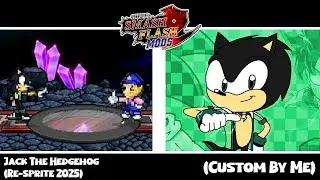 SSF2 Mods: Jack The Hedgehog (Re-sprite 2025) (By Me)