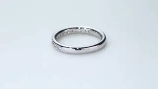3mm Diamond Eternity Ring set in a Channel setting made in 18ct White Gold 0.40ct
