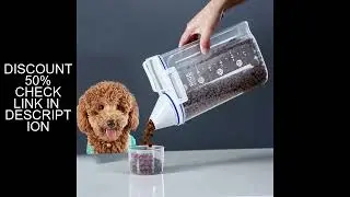 Premium Pet Food Storage Container with Airtight Seal - Durable, Large Capacity, Easy Clean & Stylis