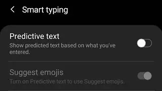 how to turn on predictive text on samsung a20, a50, a70