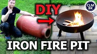 DIY project - IRON FIRE PIT from old electric water heater