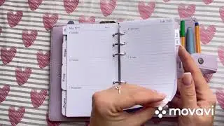 Полистаем вместе недельные развороты в Filofax Malden personal