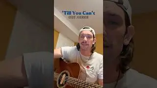quick break from pop music lol to sing this country cover I love by Cody Johnson &ldquo;&lsquo;Till You Can&rsquo;t&rdquo;