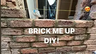 How To Brick Up a Door Into Window DIY | NO LINTEL!
