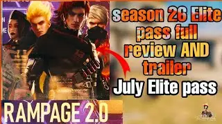 ELITE PASS SEASON 26 FREE FIRE FULL REVIEW | FREE FIRE JULY ELITE PASS FULL REVIEW | ROBINHOOD |