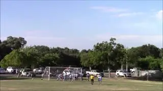Header by Ross off corner kick for Hurricanes v Union City