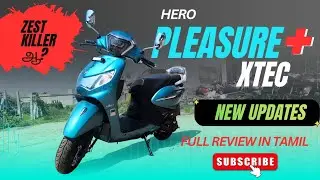 ✨ New Hero Pleasure+ Xtec 🛵 zest killer ஆ?👎&ndash; Full Review | Features, Mileage, Price & Ride Feel! 🚀