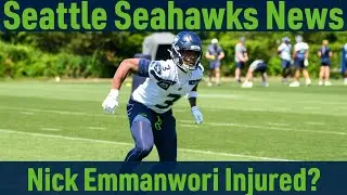 BREAKING NEWS: Seahawks' Nick Emmanwori left practice with an injured ankle