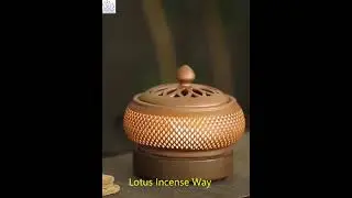 Pretty Chinese ceramics incense burner censer earthenware stove pottery burner