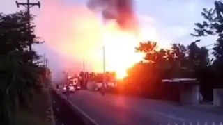 #Reportan #explosi&oacute;n de #planta de #gas, #fuego en #LiceyalMedio, al lado de Pe&ntilde;antial. #RD