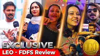 🔥LEO FDFS Celebrity Review about Leo Movie 🔥 | Vijay | Trisha | Lokesh Kanagaraj | Anirudh #leofdfs