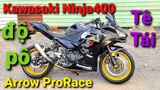 DRSMotor - KAWASAKI NINJA 400 độ p&ocirc; ARROW prorace titan t&ecirc; qu&aacute;. như 4 m&aacute;y
