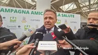 Presentazione mercato Coldiretti al Policlinico, dichiarazione del ministro Francesco Lollobrigida