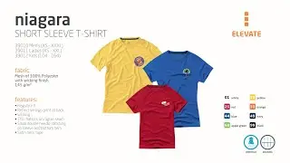 Niagara short sleeve T-shirt | 39010 - 39011 - 39012